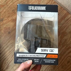 Blackhawk 410531BK-R SERPA SPRINGFIELD XD RH CQC CONCEALMENT PADDLE HOLSTER new